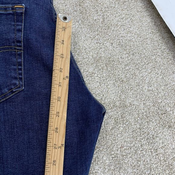 Levis 502 Jeans Size 34 X 32" ( 30") Tapered Leg Men Denim Blue Zip Fly 18-6 - Picture 5 of 6